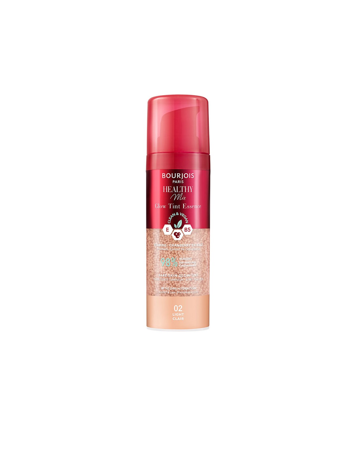 Bourjois HEALTHY MIX GLOW TINT ESSENCE base trucco n.02-Light 30ml unisex