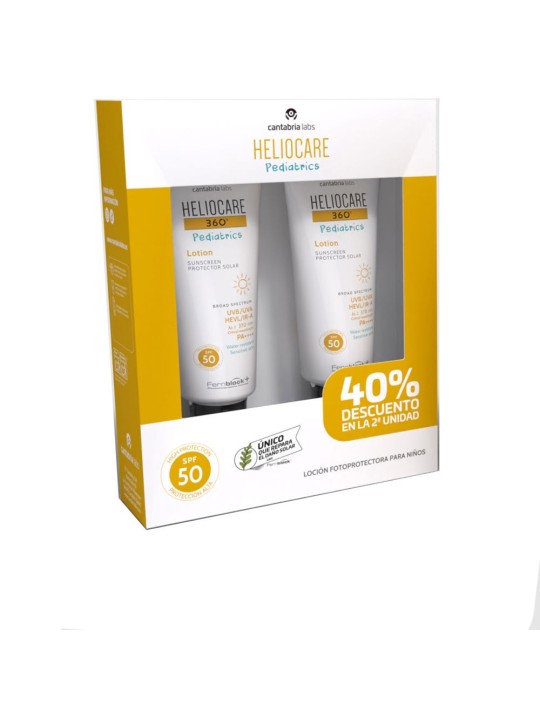 Heliocare HELIOCARE 360° PEDIATRICS lozione solare SPF50 confezione da 2 x 200ml 2 x 200 ml unisex