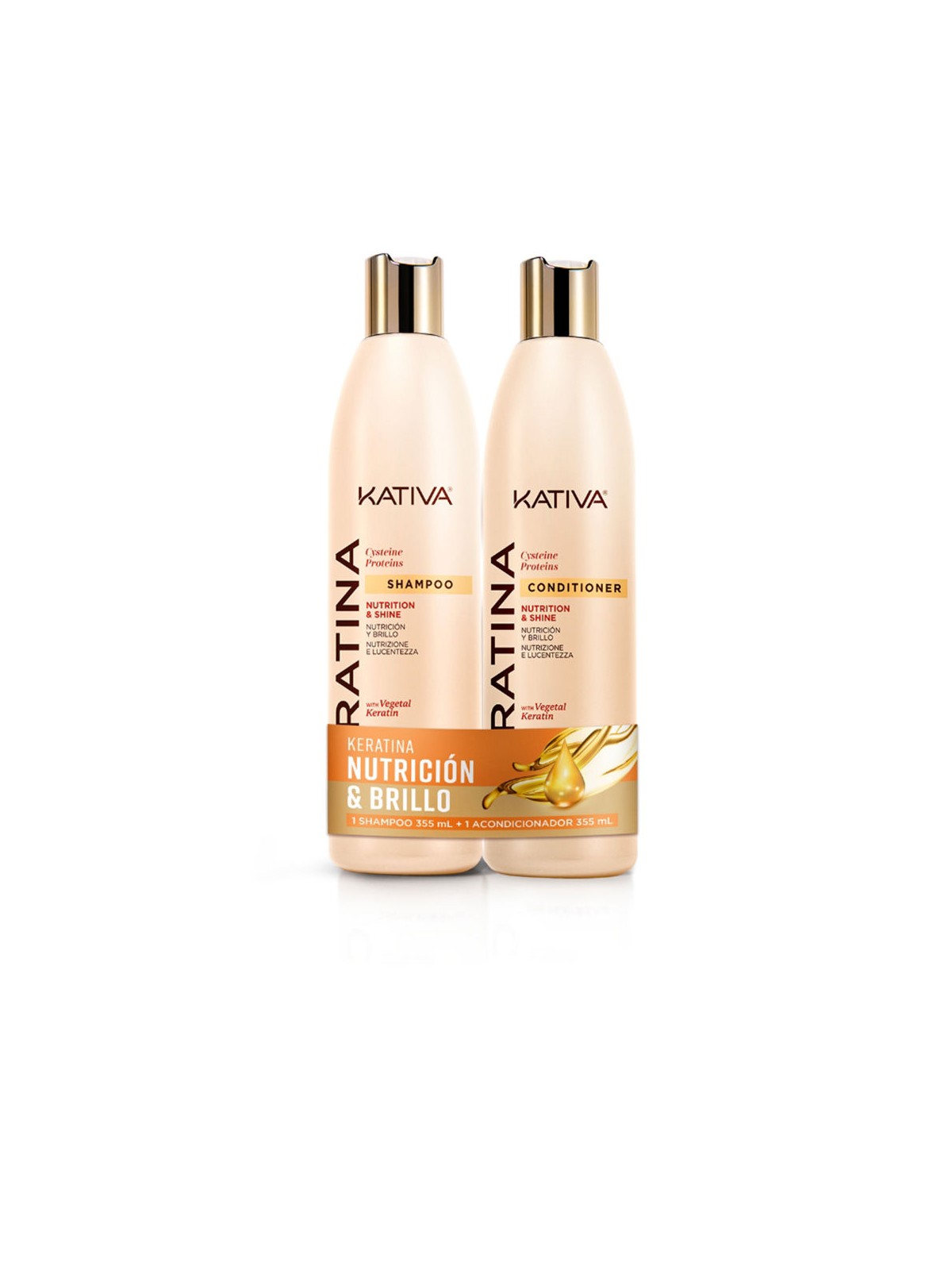 Kativa KATIVA KERATINA KIT SHAMPOO 355ml + BALSAMO 355ml unisex