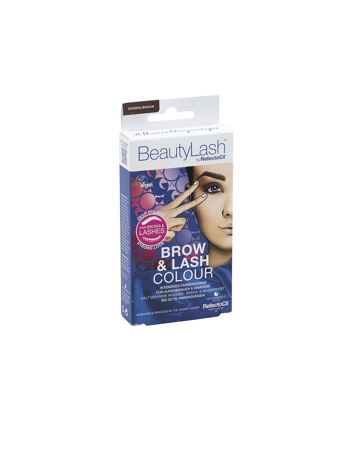 Refectocil Kit per la colorazione di sopracciglia e ciglia BEAUTYLASH BROW & LASH COLOUR n.Marrone Scuro 1 unità unisex