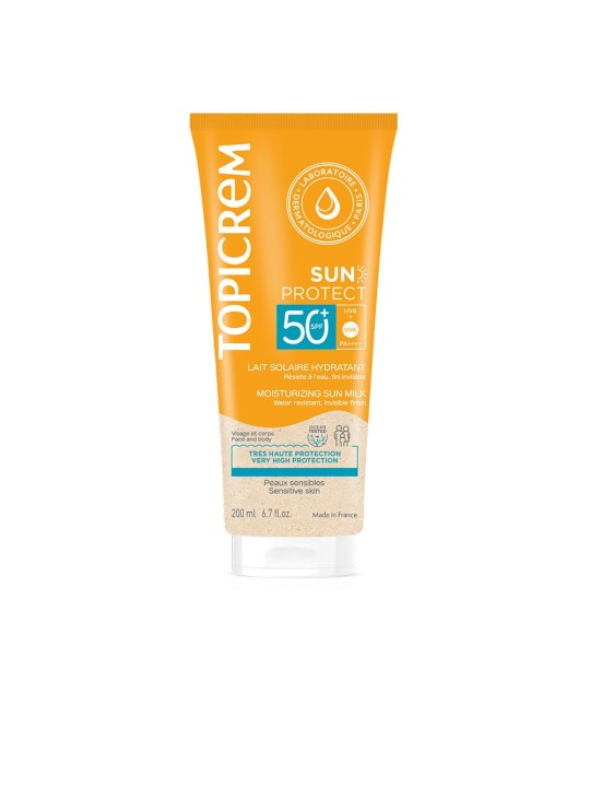 Topicrem Latte solare idratante con protezione solare SPF50+ 200ml unisex