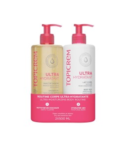 Topicrem Latte ultra idratante UH 500ml + olio doccia 500ml - Confezione da 2 Body milk 500 ml + Shower oil 500 ml unisex
