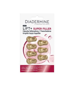 Diadermine LIFT + SUPER FILLER capsule di filler levigante per viso e collo, 7 unità donna