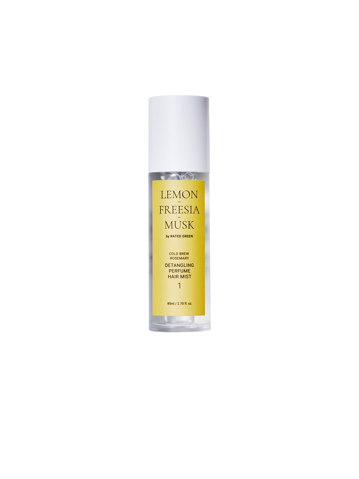 Rated Green Limone Fresia Muschio 01, spray profumato districante per capelli 80ml unisex