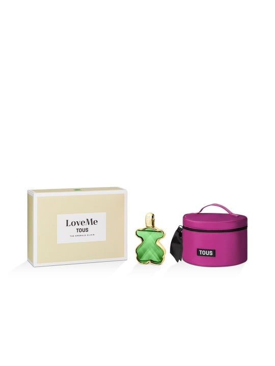 Tous LOVEME THE EMERALD ELIXIR PARFUM SET DA 2 Eau de Parfum spray 90 ml + Toiletry bag 1 unit donna