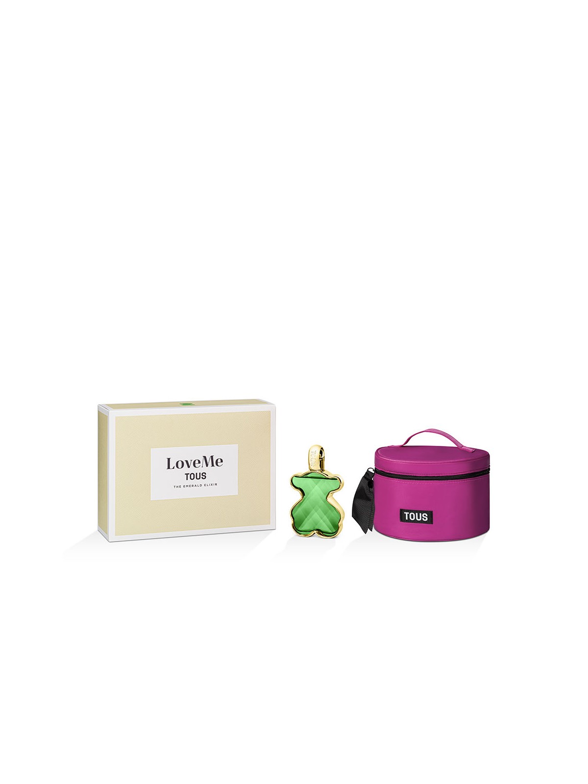 Tous LOVEME THE EMERALD ELIXIR PARFUM SET DA 2 Eau de Parfum spray 90 ml + Toiletry bag 1 unit donna