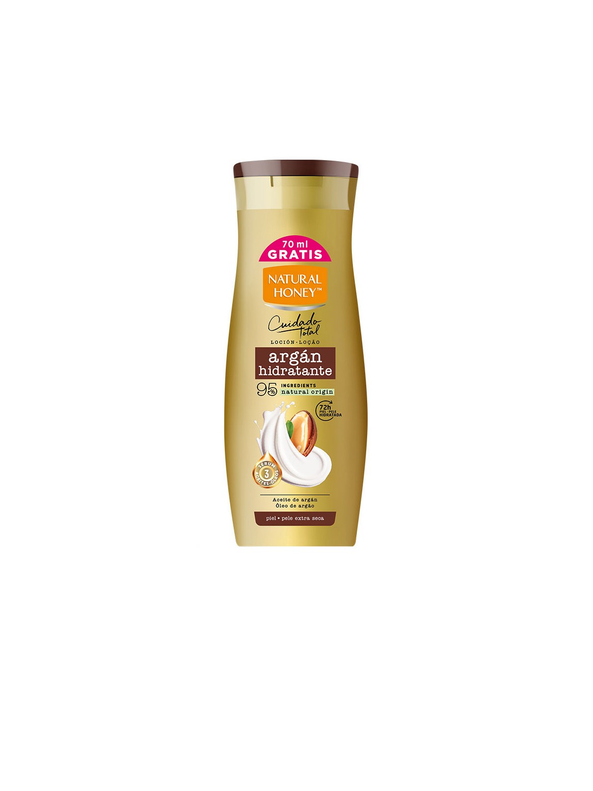 Natural Honey Lozione corpo all'olio di argan 330ml unisex