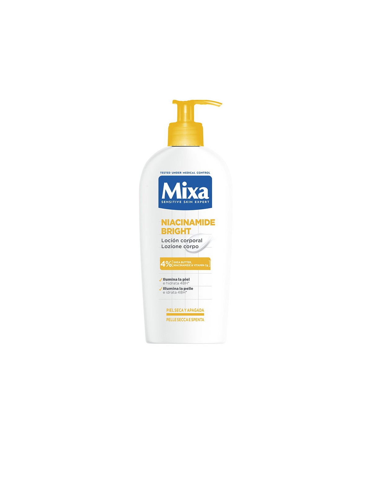 Mixa Lozione corpo MIXA NIACINAMIDE BRIGHT per pelli secche e spente 250ml unisex
