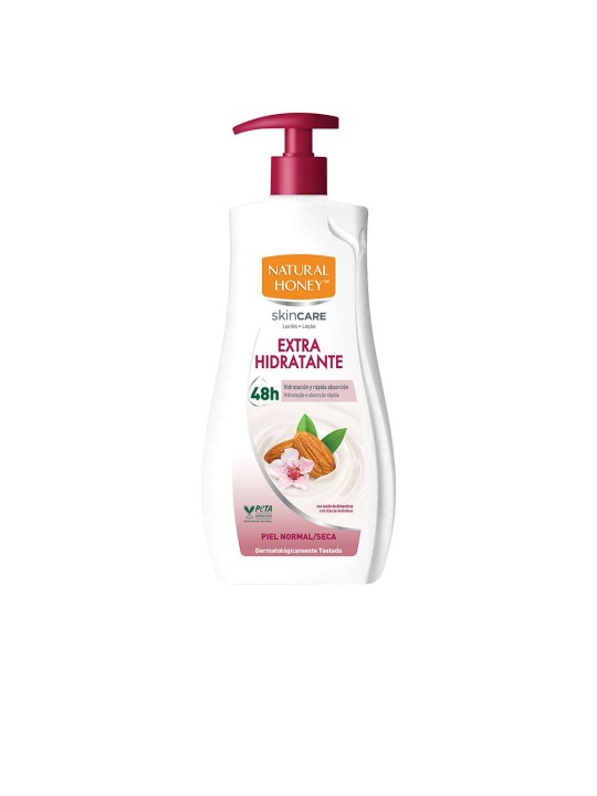 Natural Honey Lozione idratante all'olio di mandorle dolci con dosatore, 600ml unisex