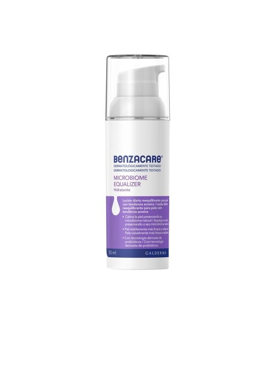 Benzacare Lozione riequilibrante quotidiana per il microbioma della pelle a tendenza acneica 50ml unisex