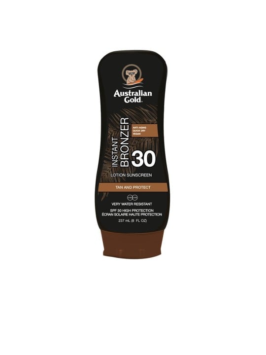 Australian Gold Lozione solare SPF30 con autoabbronzante 237ml unisex