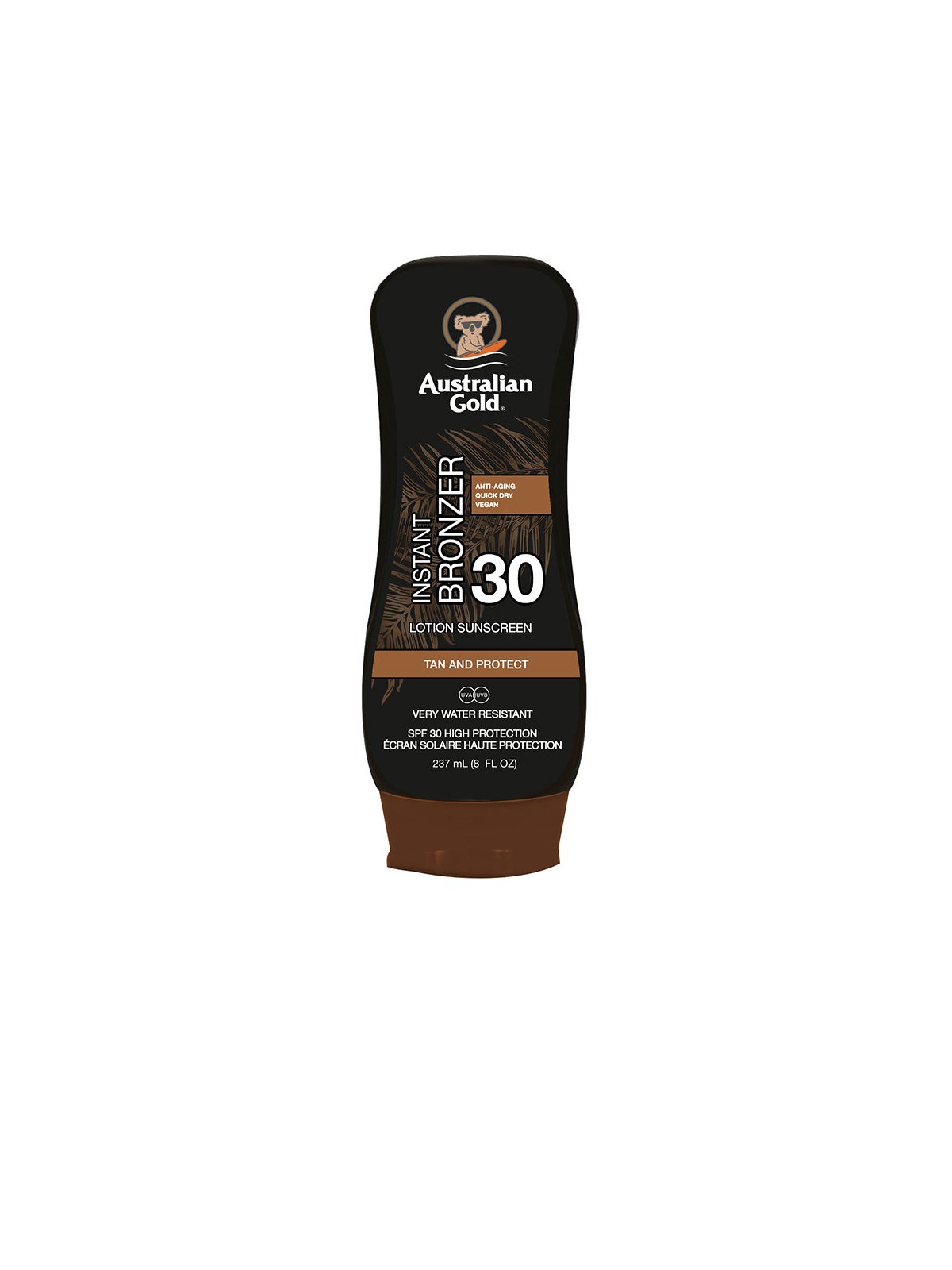 Australian Gold Lozione solare SPF30 con autoabbronzante 237ml unisex