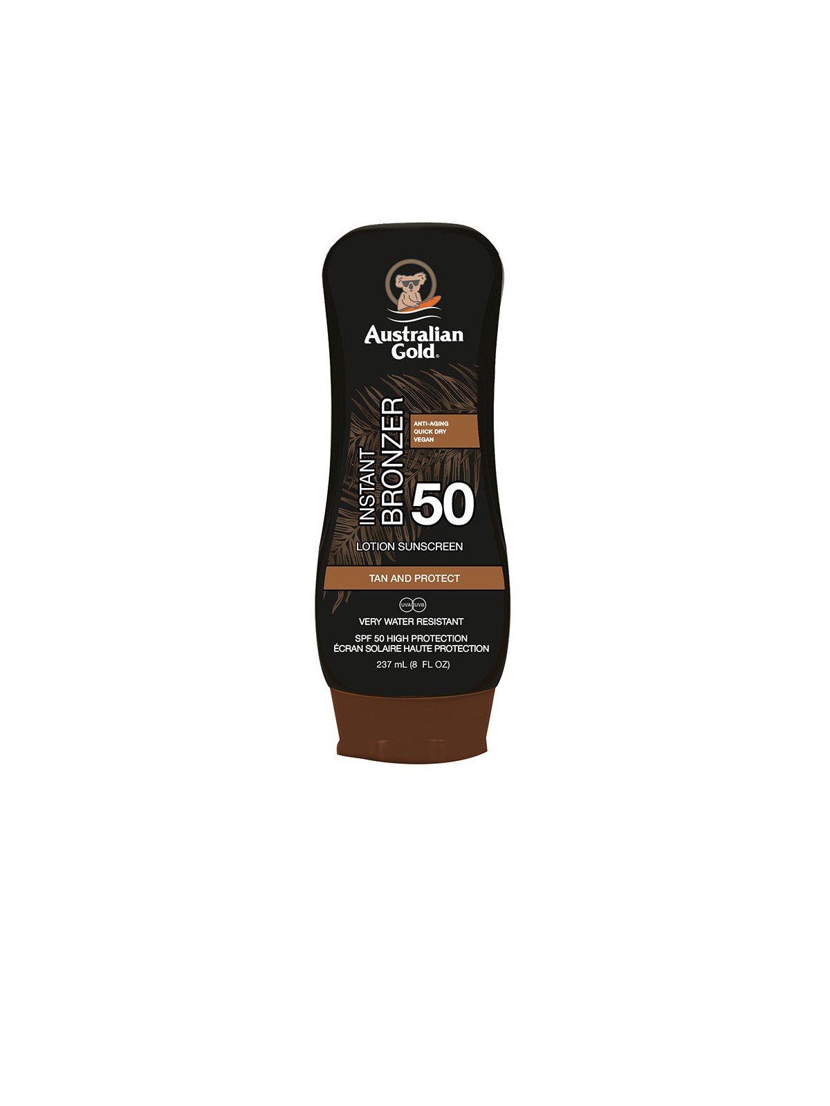 Australian Gold Lozione solare SPF50 con autoabbronzante 237ml unisex