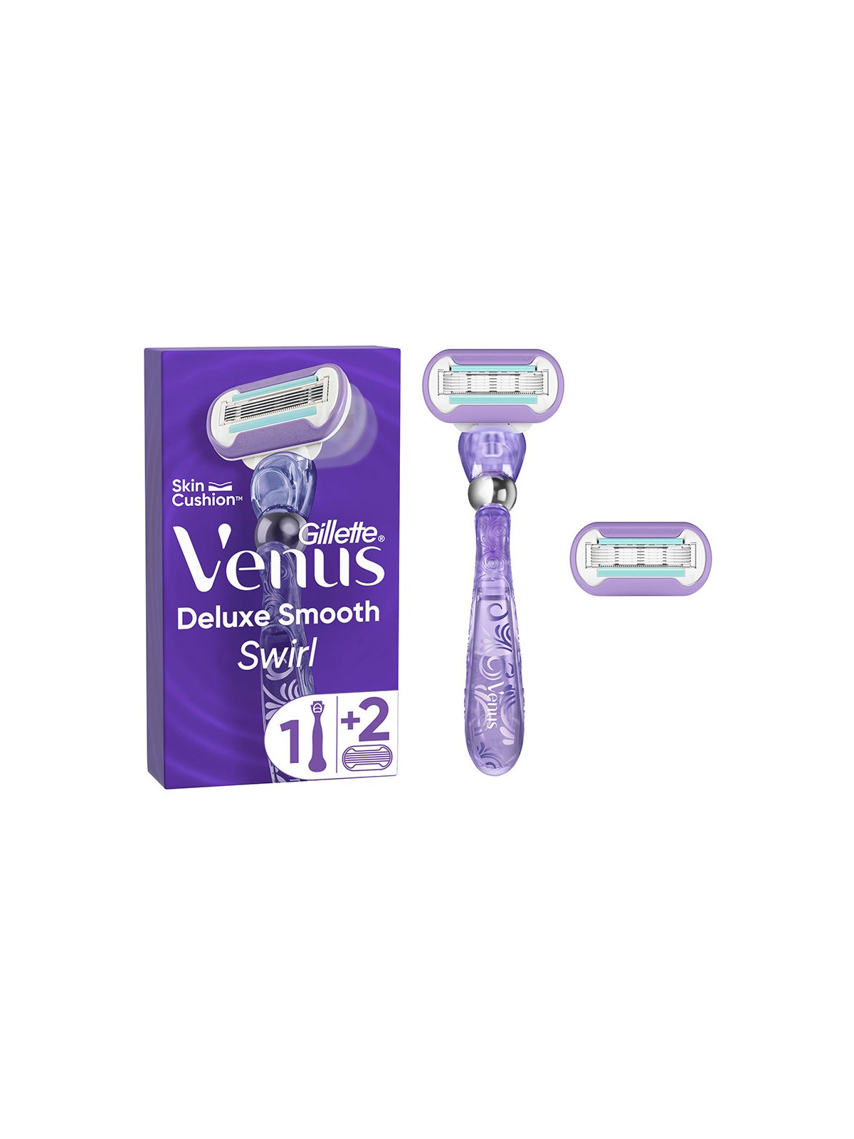 Gillette Macchina GILLETTE VENUS SWIRL SMOOTH + 2 pezzi di ricambio donna