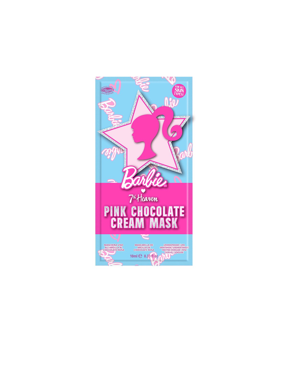 7th Heaven Maschera all'argilla rosa cioccolato BARBIE 10ml unisex