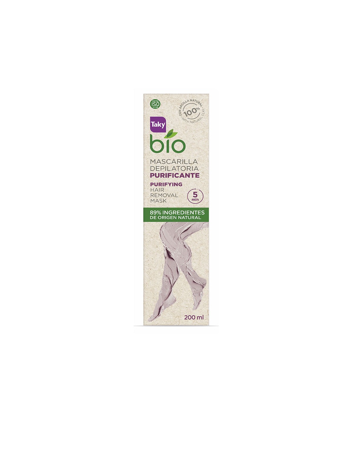 Taky Maschera depilatoria purificante bio-naturale 200ml donna