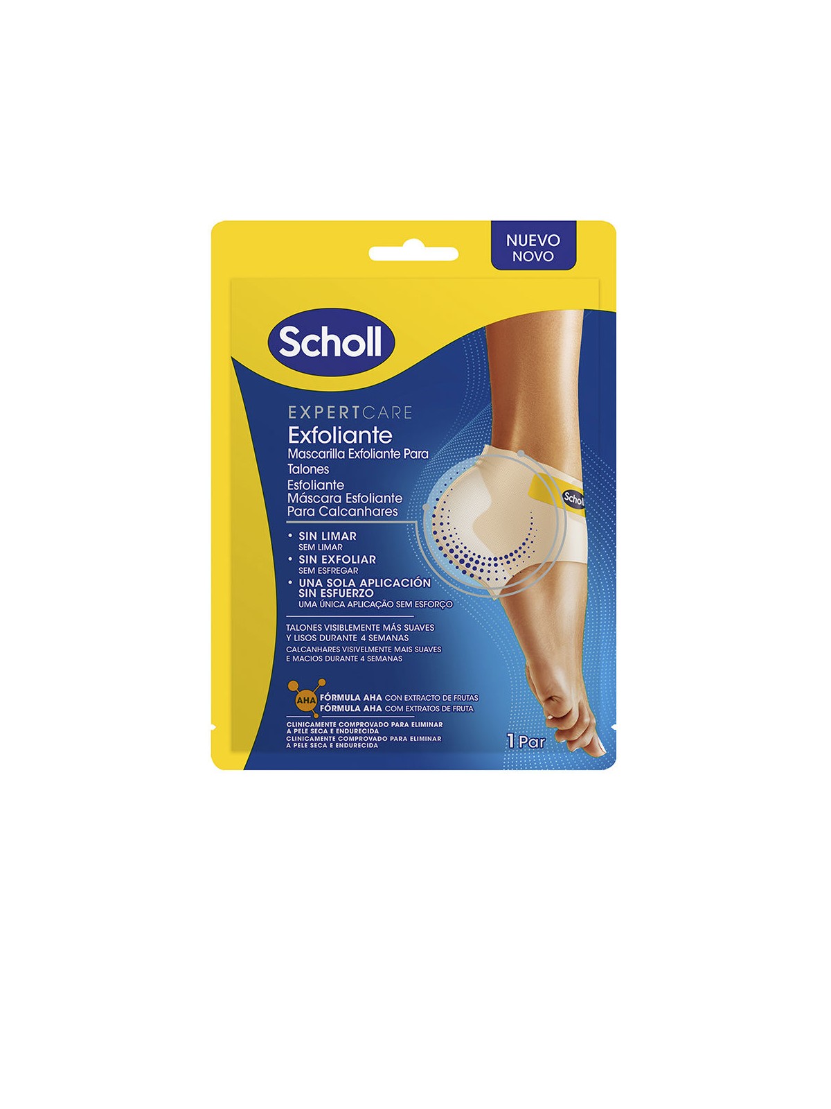 Scholl Maschera esfoliante per talloni EXPERT CARE, 1 pezzo unisex