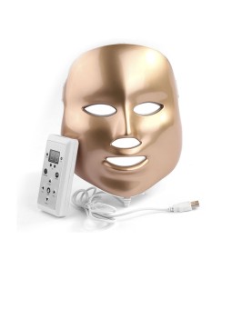 Paloma Beauties Maschera facciale a LED per terapia della luce dorata 1 unità unisex