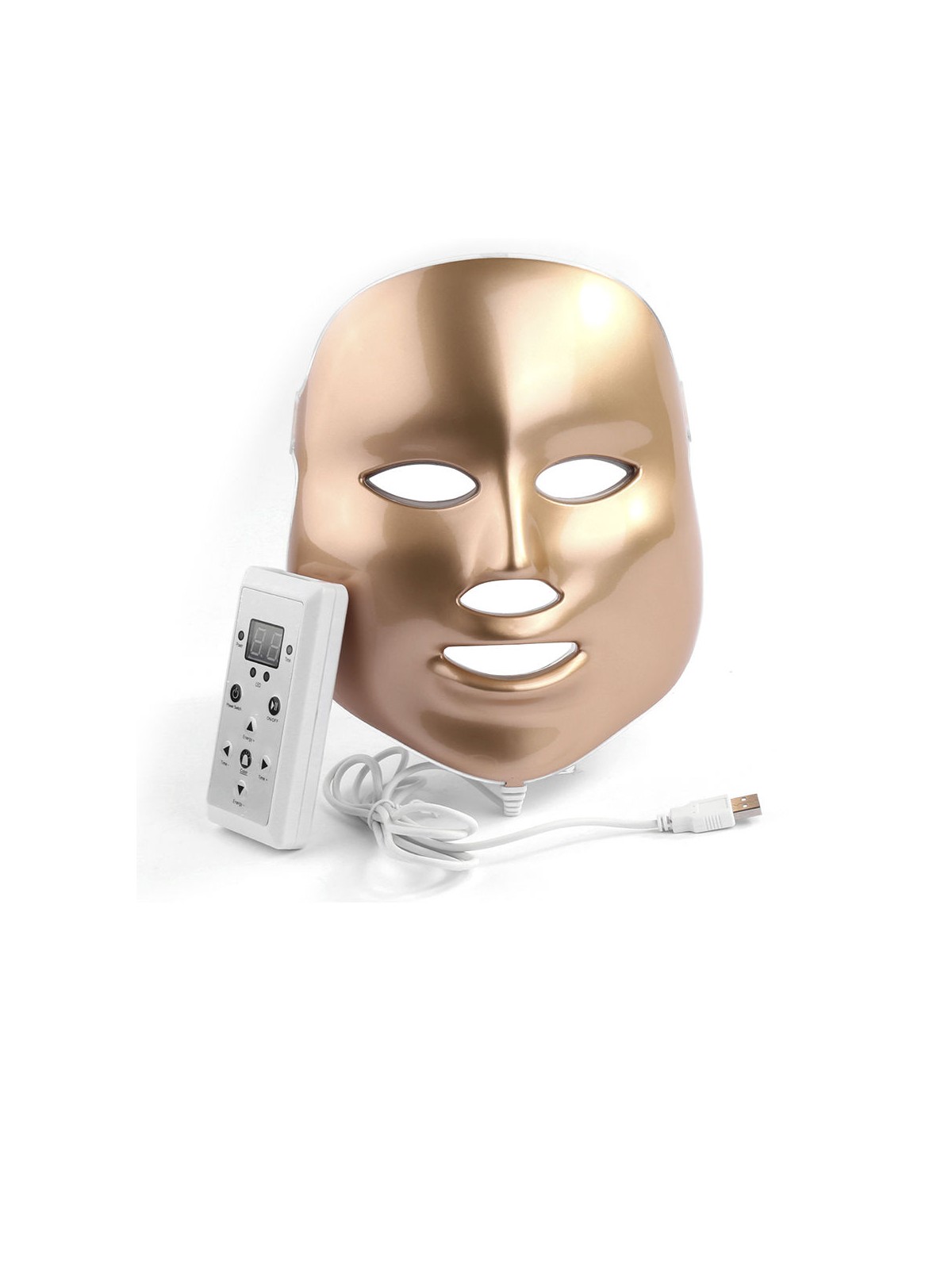 Paloma Beauties Maschera facciale a LED per terapia della luce dorata 1 unità unisex