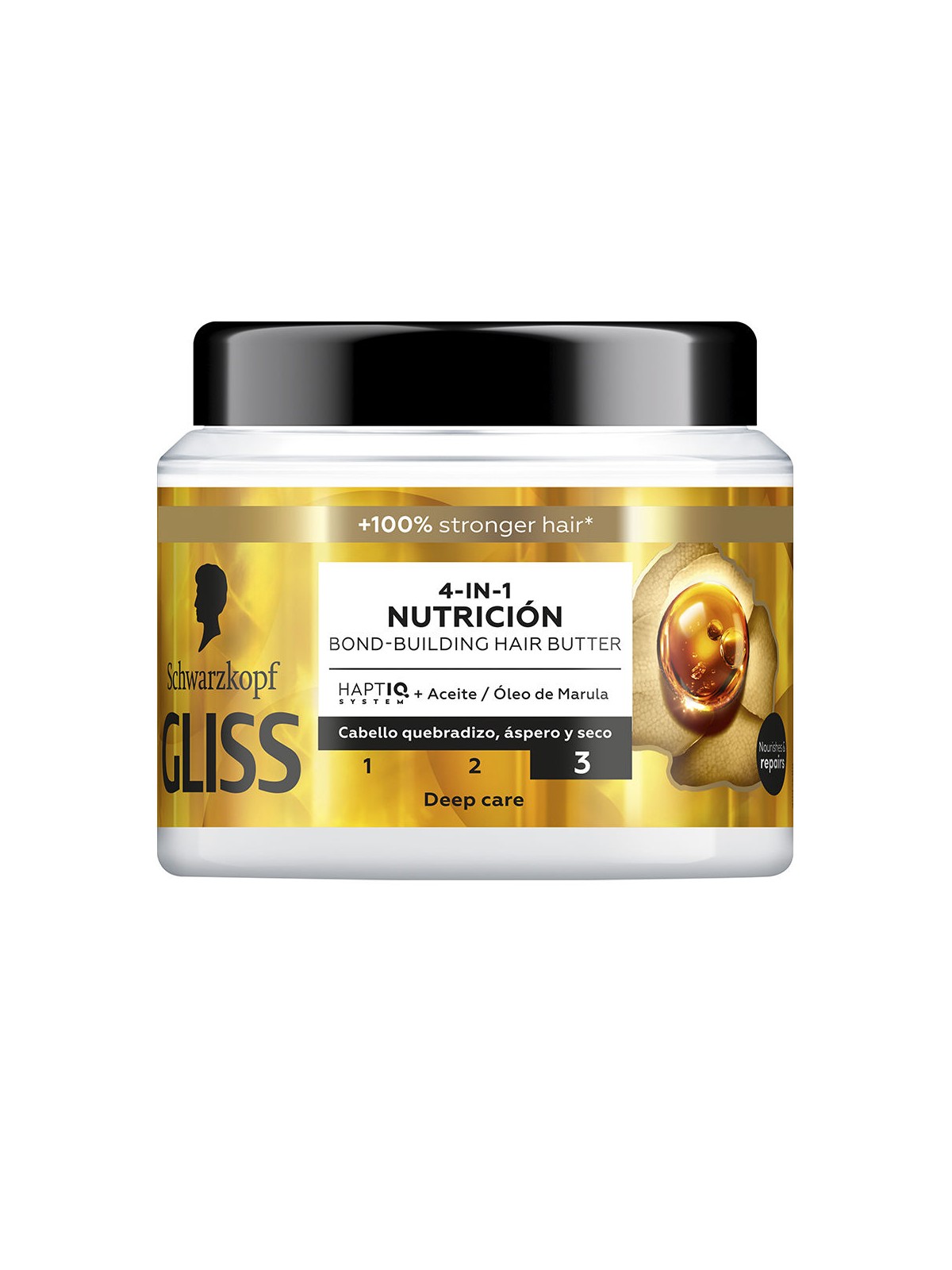 Schwarzkopf Mass Market Maschera nutriente all'olio GLISS 400ml unisex