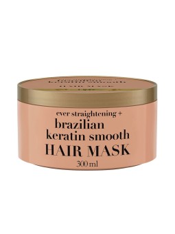 Ogx Maschera per capelli alla cheratina brasiliana 300ml unisex