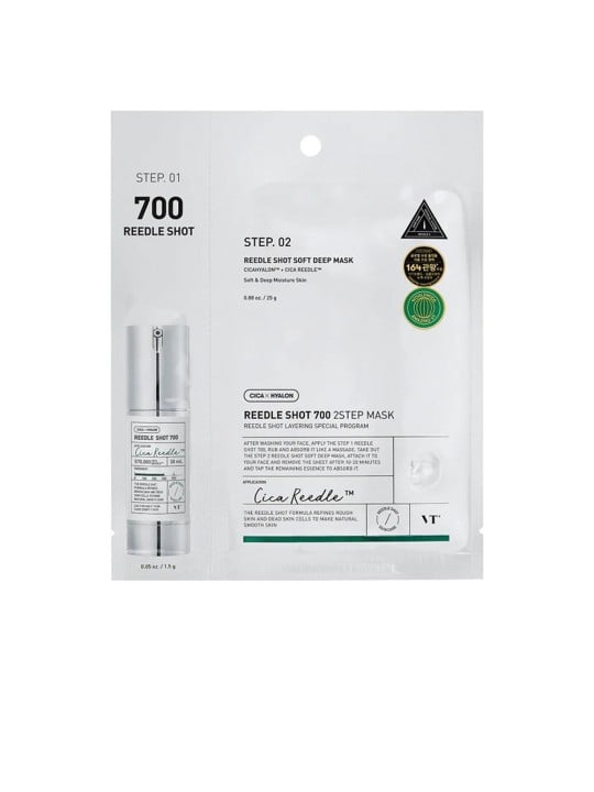 Vt Cosmetics Maschera per microneedling VT REEDLE SHOT 700 in 2 fasi, 25gr unisex