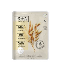 Iroha Maschera viso in tessuto all'avena 1 confezione unisex