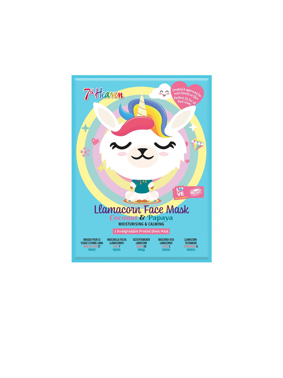 7th Heaven Maschera viso LLAMACORN 1 unità unisex