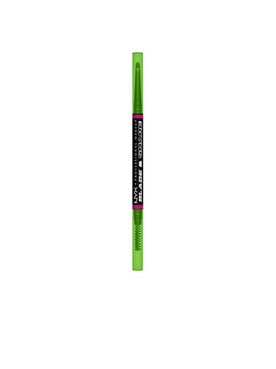 Nyx Professional Make Up Matita per sopracciglia BLADE & SHADE NANO n.12 - Nera, 1 pezzo unisex