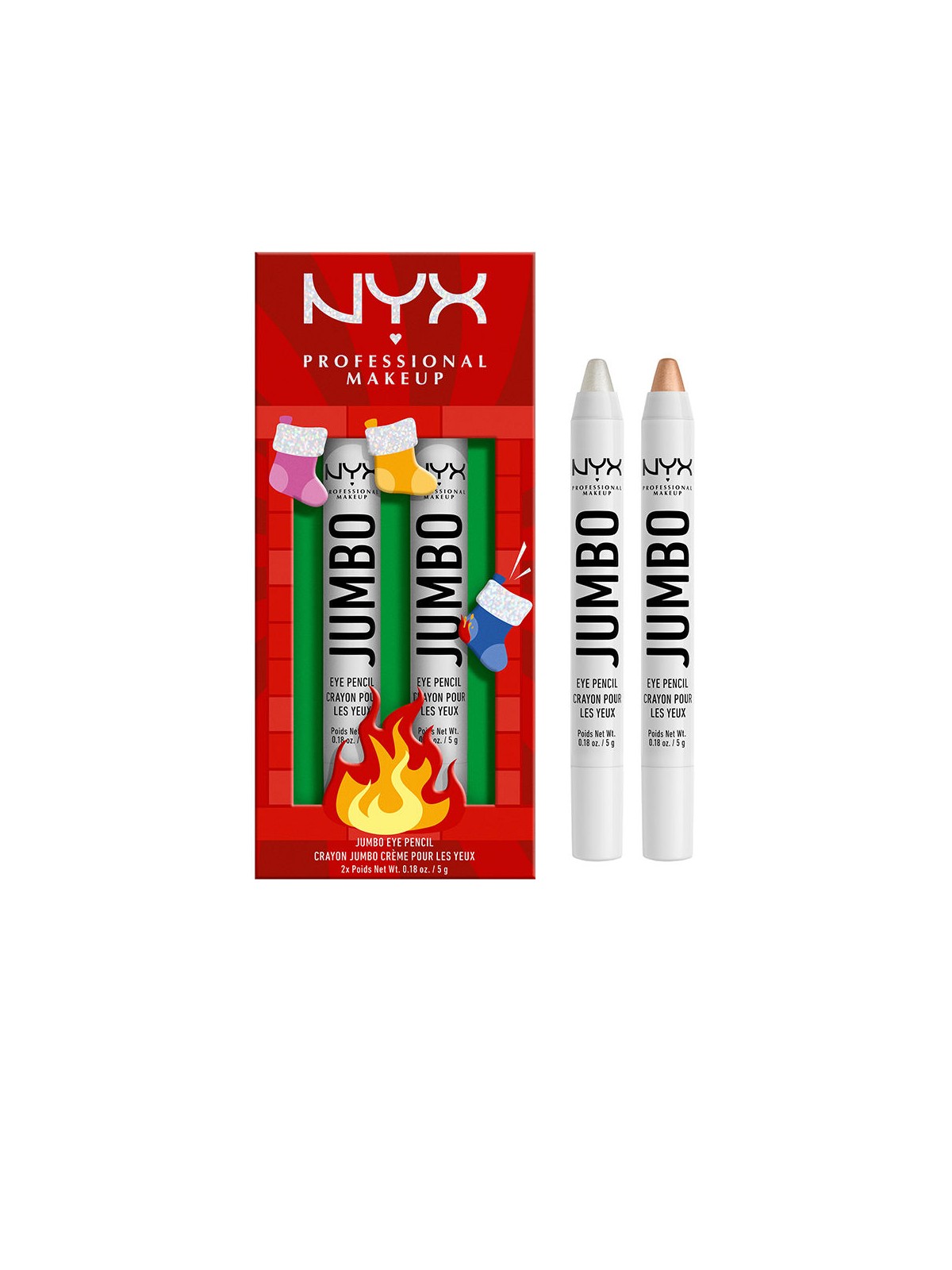 Nyx Professional Make Up MATITE OCCHI JUMBO, DUO 2 pezzi unisex