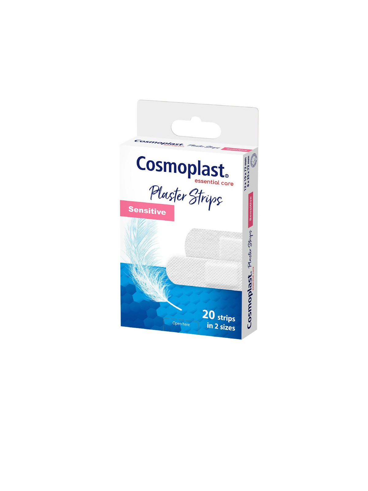 Cosmoplast Medicazioni COSMOPLAST sensibili a chiusura rapida 20 unità unisex