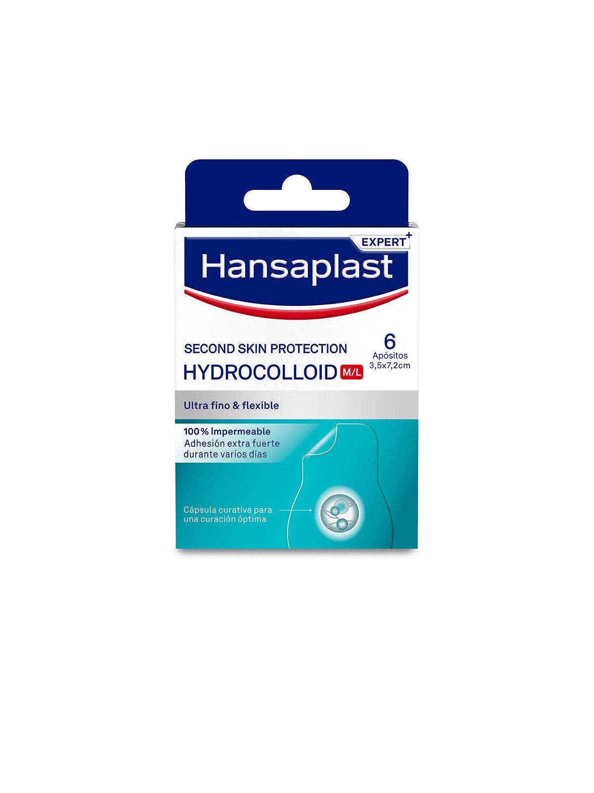 Hansaplast Medicazioni idrocolloidali SECOND SKIN PROTECTION n.M/L 6 unità unisex