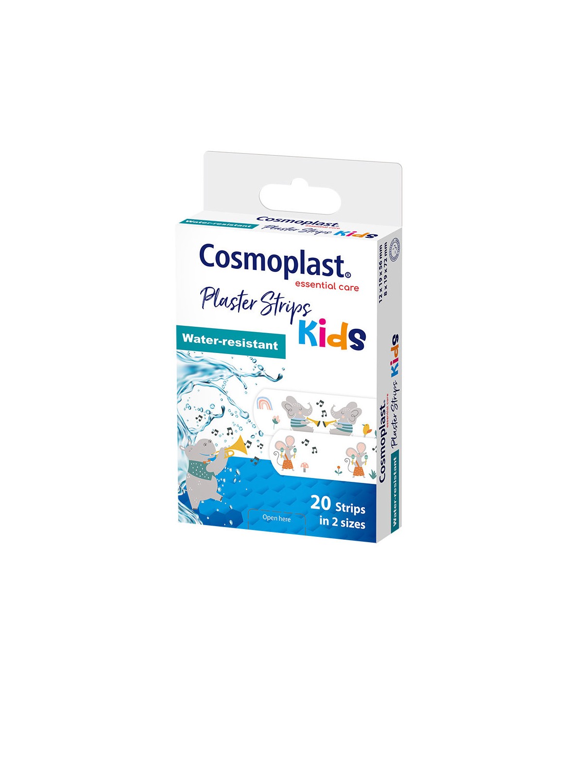 Cosmoplast Medicazioni per neonati COSMOPLAST con chiusura a zip rapida, 20 unità unisex
