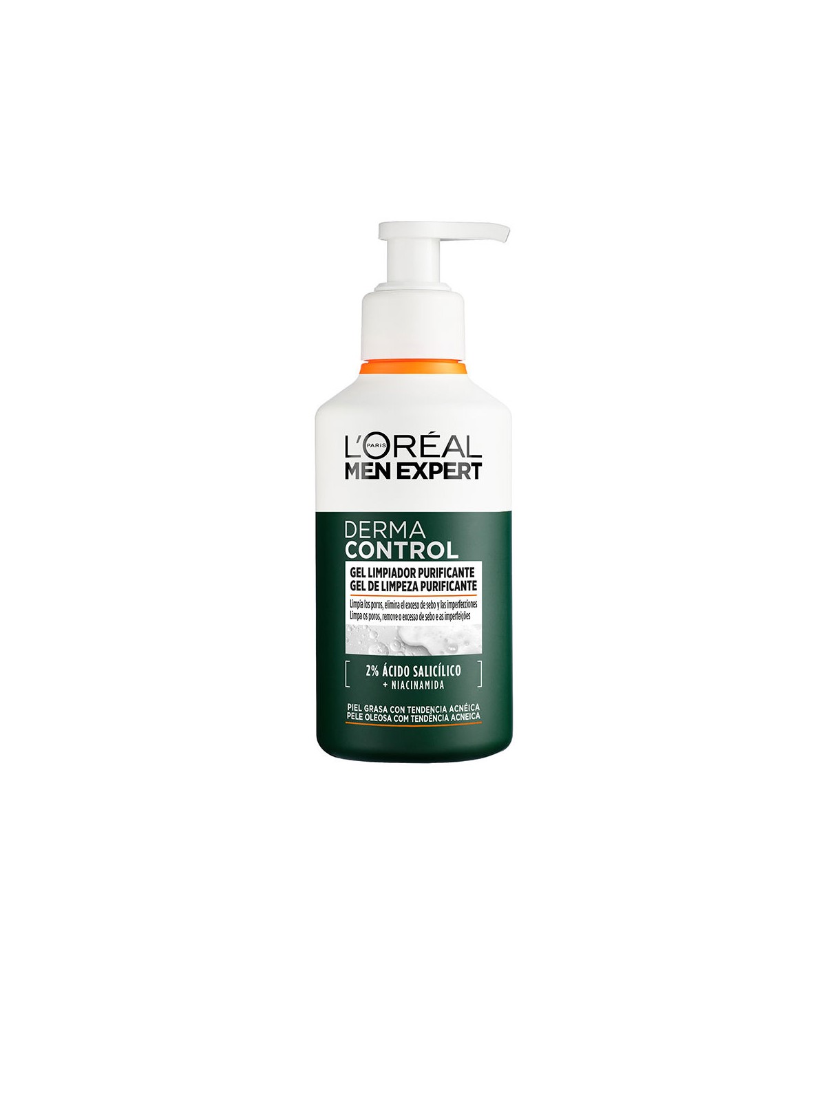 L'Oréal Paris MEN EXPERT DERMA CONTROL gel detergente purificante 260ml uomo