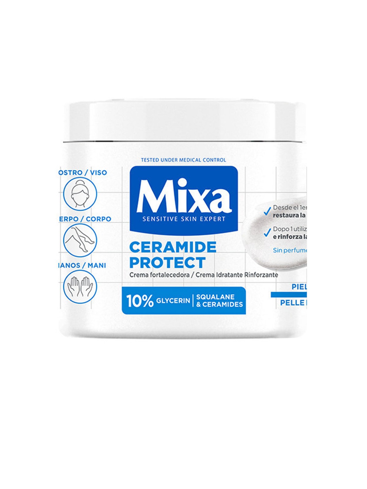 Mixa MIXA CERAMIDE PROTECT crema rinforzante per pelli molto secche 400ml unisex