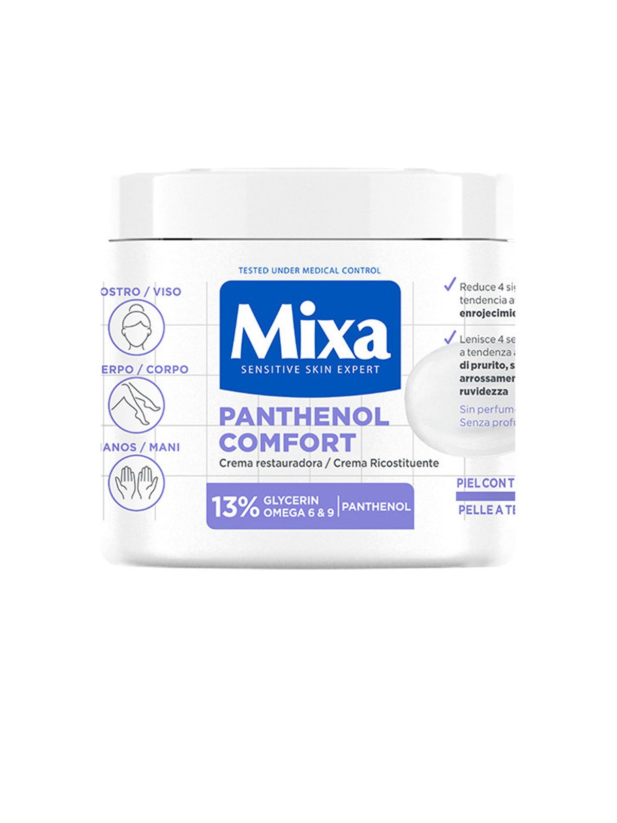 Mixa MIXA PANTENOL COMFORT crema riparatrice per pelli a tendenza atopica 400ml unisex