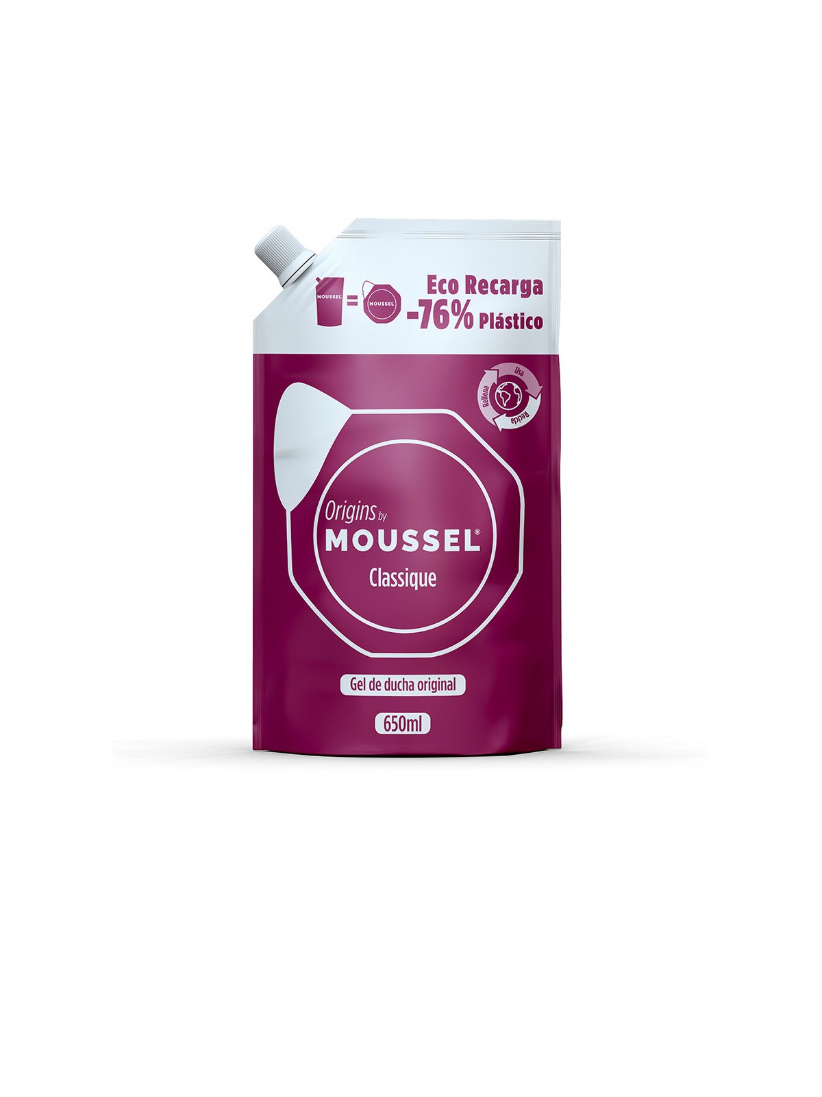 Moussel MOUSSEL CLASSIQUE ricarica gel doccia originale 650ml unisex