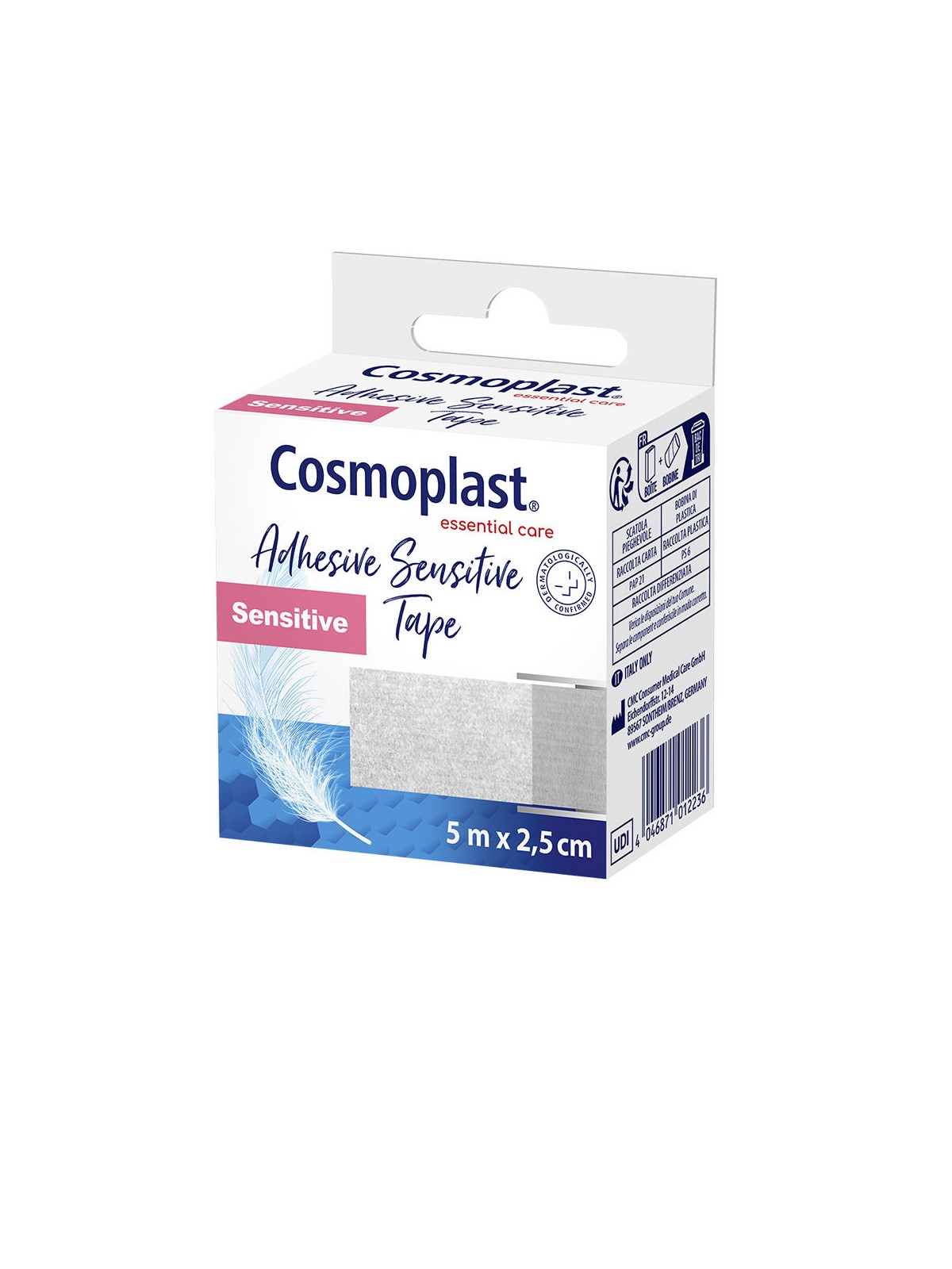 Cosmoplast Nastro adesivo sensibile COSMOPLAST 5 m x 2,5 cm unisex