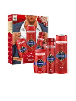 Old Spice OLD SPICE CAPTAIN CASE 3 pezzi Stick deodorant 50 ml + Gel-shampoo 250 ml + Spray deodorant 150 ml unisex