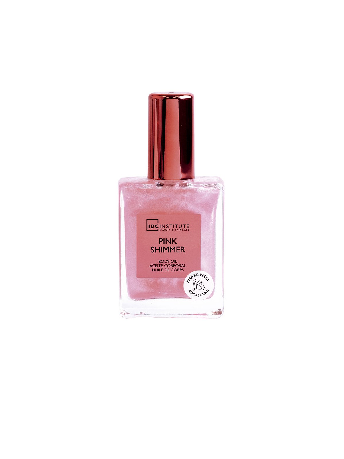Idc Institute Olio corpo rosa scintillante 45ml unisex