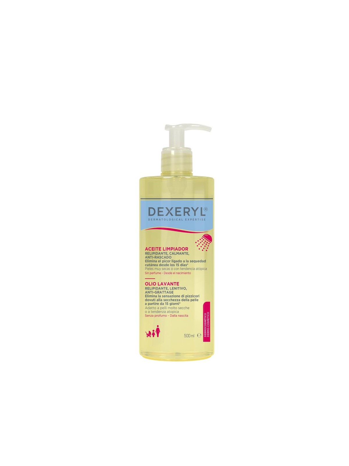 Dexeryl Olio detergente per la doccia 500ml unisex