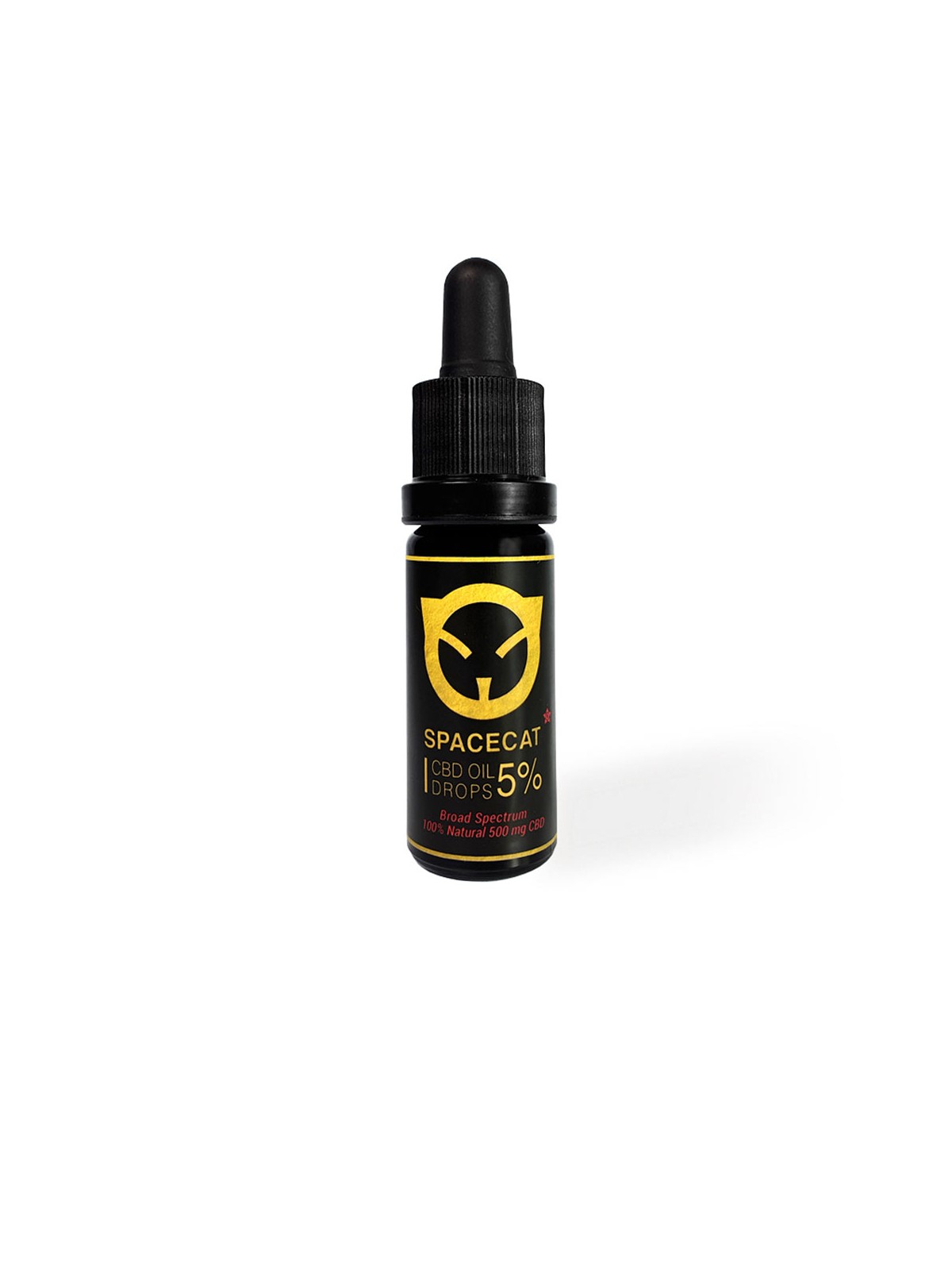 Spacecat Olio di CBD 5% 500 mg a spettro completo ricco di cannabidiolo 10ml unisex