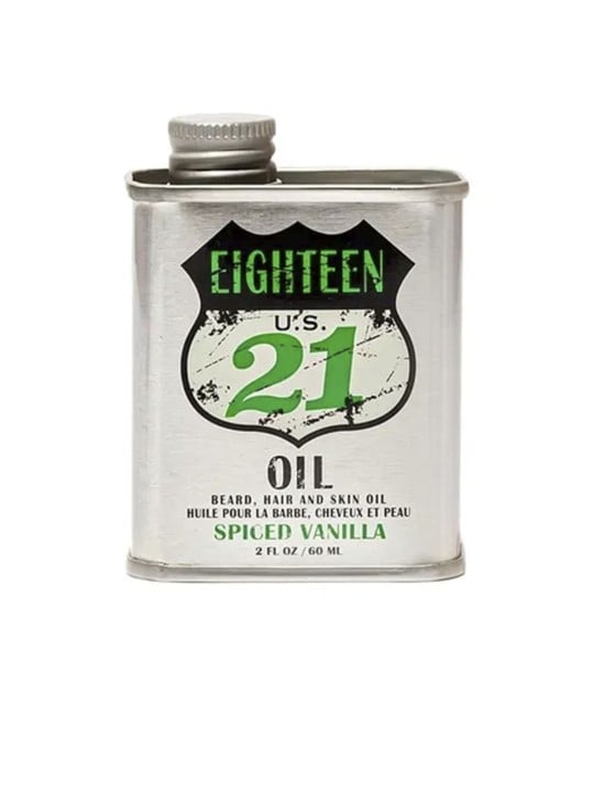 18.21 Man Made Olio per barba, capelli e pelle al gusto di vaniglia speziata 60ml unisex