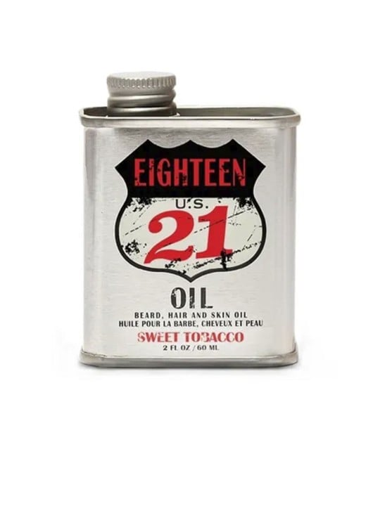 18.21 Man Made Olio per barba, capelli e pelle al tabacco dolce 60ml unisex