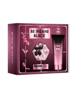 Pacha PACHA BE INSANE BLACK WOMAN CASE 2 pcs Eau de Toilette spray 80 ml + Perfumed body lotion 75 ml unisex