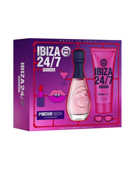 Pacha PACHA FEELING 24/7 WOMAN CASE 2 pz Eau de Toilette spray 80 ml + Perfumed body lotion 75 ml donna