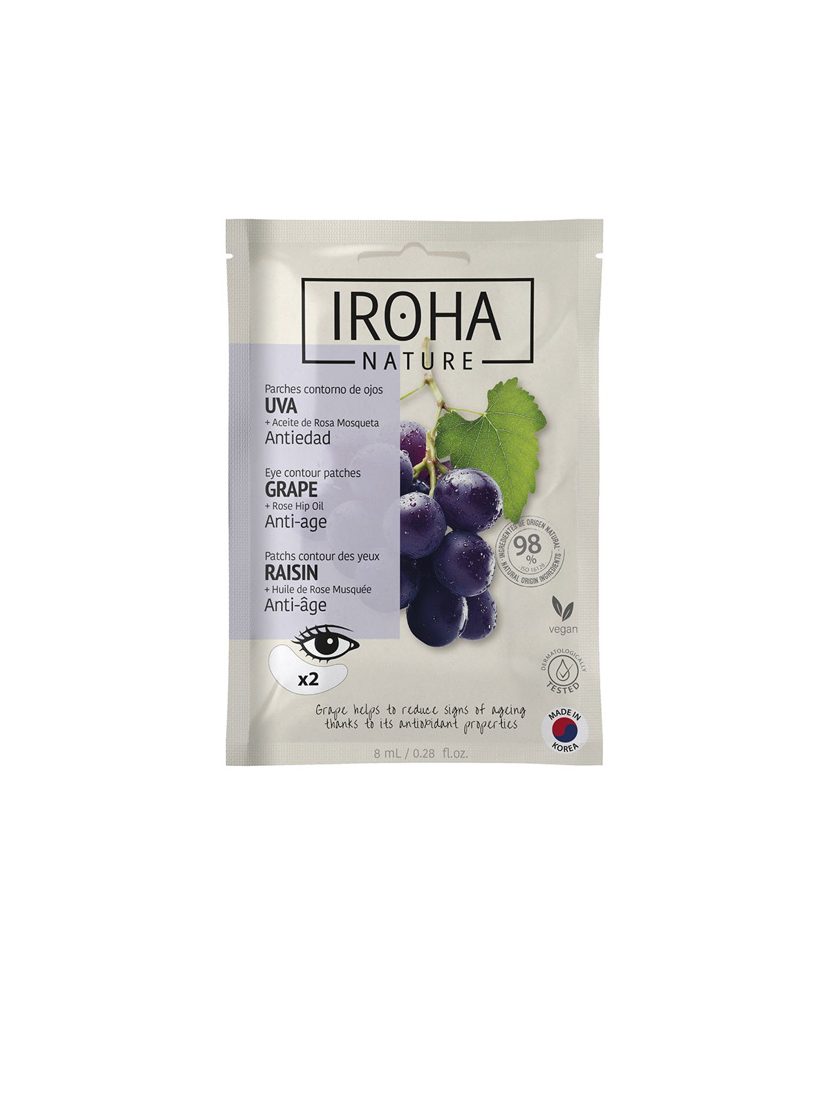 Iroha Patch contorno occhi anti-UVA da 8ml unisex