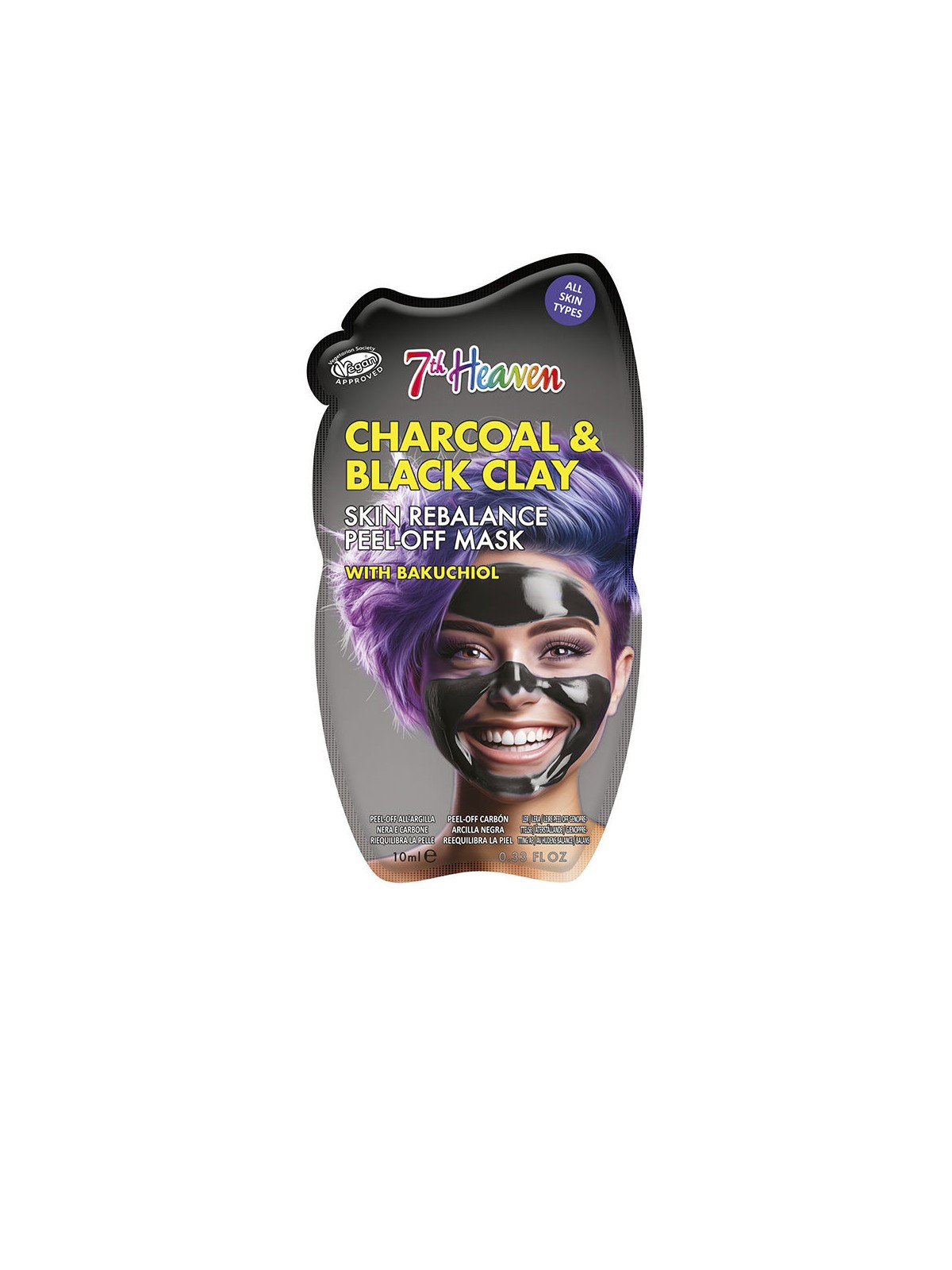 7th Heaven PEEL-OFF CARBONE E ARGILLA NERA carbone e argilla nera 10ml unisex