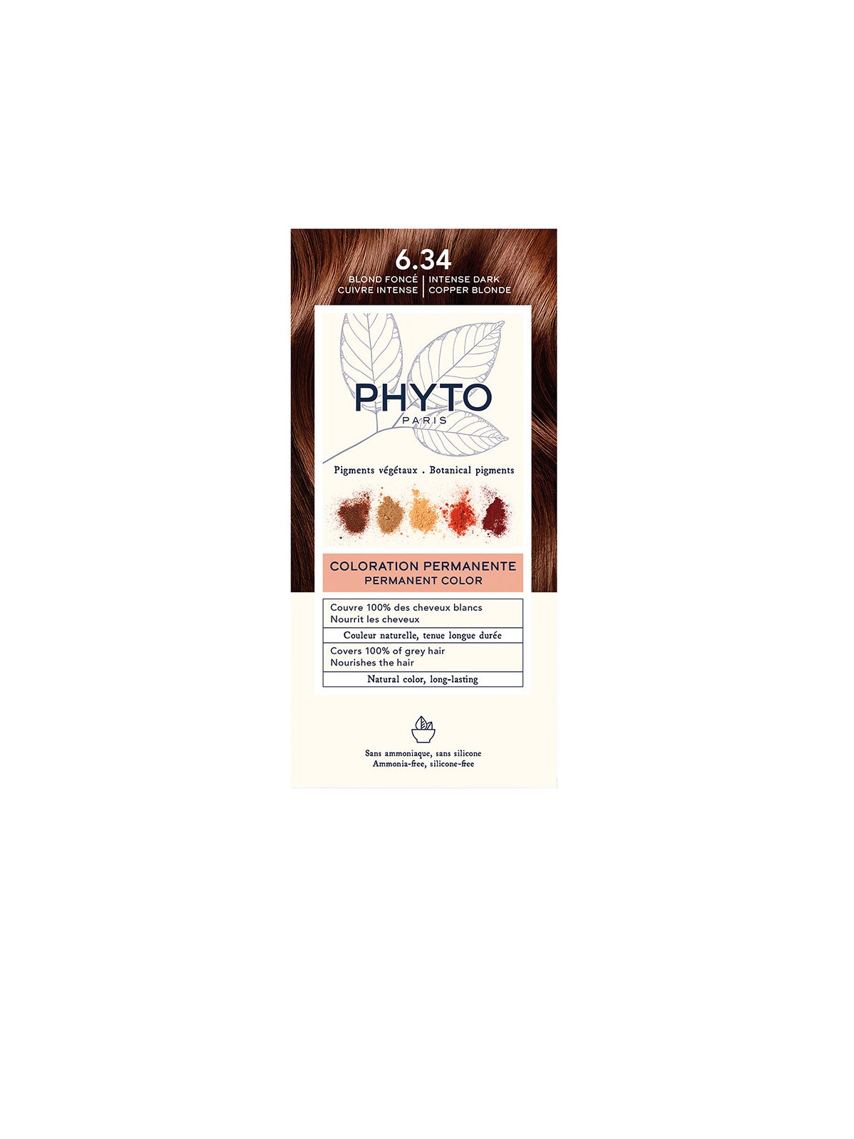 Phyto PHYTOCOLOR n.6.34 Biondo Rame Scuro 4 unità donna