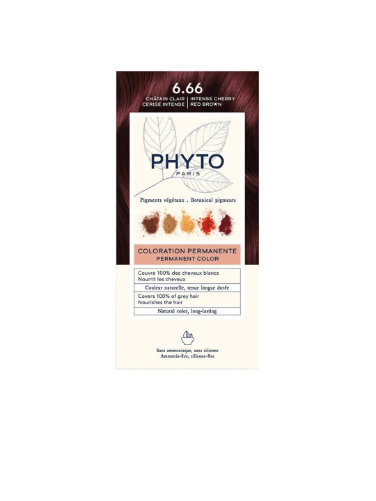 Phyto PHYTOCOLOR n.6.66 - Marrone Chiaro Ciliegia Intensa 4 unità unisex